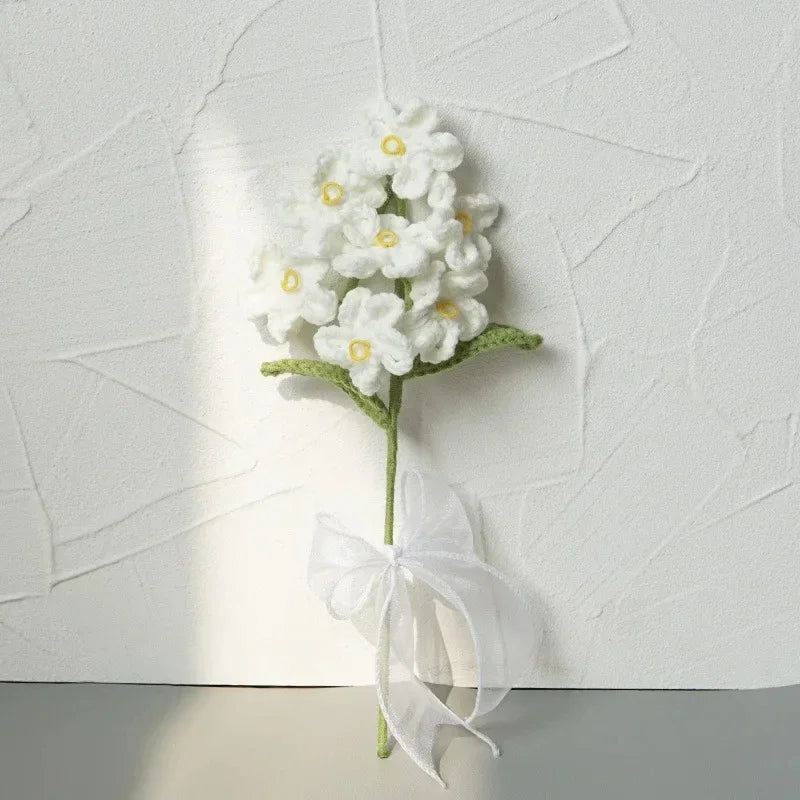 Hand-Knitted Crochet Tulip